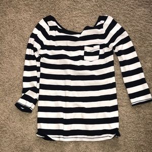 Abercrombie & Fitch 3/4 length arm striped shirt